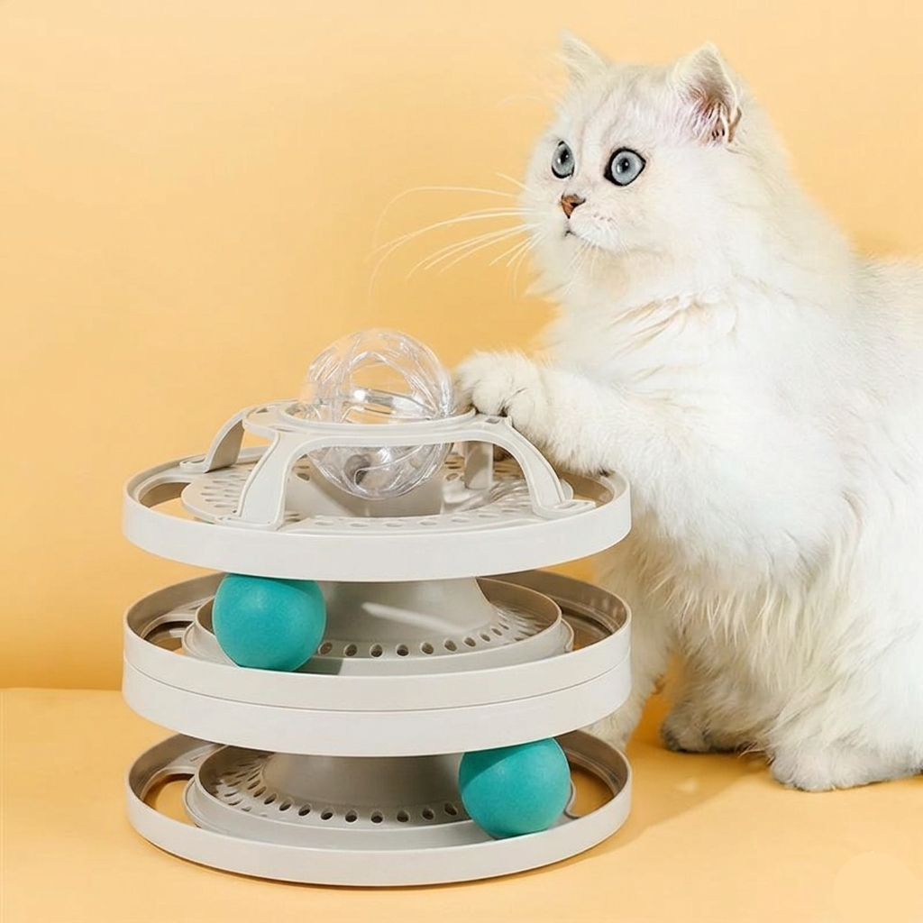 Cat Spinner Ball Toy Set